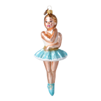 Azure Danseuse | Hand-Painted Glass Ornament | Blubom 2024-317