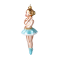 Załaduj obraz do przeglądarki galerii, Turquoise Prima Ballerina Premium christmas glass ornament 2024-317
