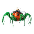 Załaduj obraz do przeglądarki galerii, Emerald Legged Pumpkin Spider Premium christmas glass ornament 2024-325
