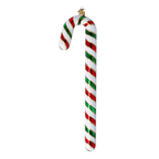Stately Peppermint Verse | Hand-Painted Glass Ornament | Blubom 2024-327