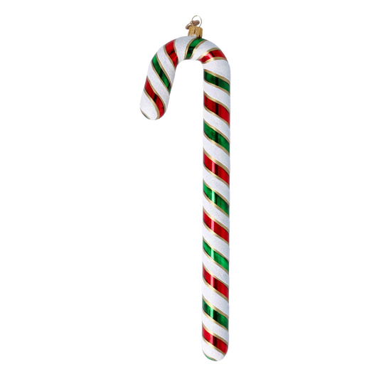 Classic Candy Cane  Handmade Glass Christmas ornaments 2024-327