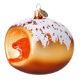 Load image into Gallery viewer, Sugared Ruby Doughnut Premium christmas glass ornament 2024-329
