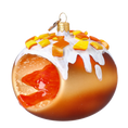 Załaduj obraz do przeglądarki galerii, Golden Glazed Jam Donut Premium christmas glass ornament 2024-330
