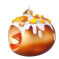 Załaduj obraz do przeglądarki galerii, Golden Glazed Jam Donut Premium christmas glass ornament 2024-330
