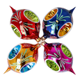 Załaduj obraz do przeglądarki galerii, Colorful Christmas Set of 4 Colorful  Handmade Glass Christmas ornament. If 2024-331
