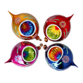 Załaduj obraz do przeglądarki galerii, Colorful Christmas Set of 4 Colorful  Handmade Glass Christmas ornament. If 2024-331
