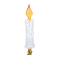 Load image into Gallery viewer, Crystalline Amber Candle Premium christmas glass ornament 2025-001
