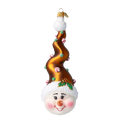 Jovial Amber Confection | Hand-Painted Glass Ornament | Blubom 2025-005