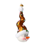 Jovial Amber Confection | Hand-Painted Glass Ornament | Blubom 2025-005