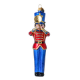 Załaduj obraz do przeglądarki galerii, Royal Blue Trumpeter Premium christmas glass ornament 2025-008
