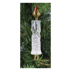 Frozen Amber Vigil | Hand-Painted Glass Ornament | Blubom 2025-010