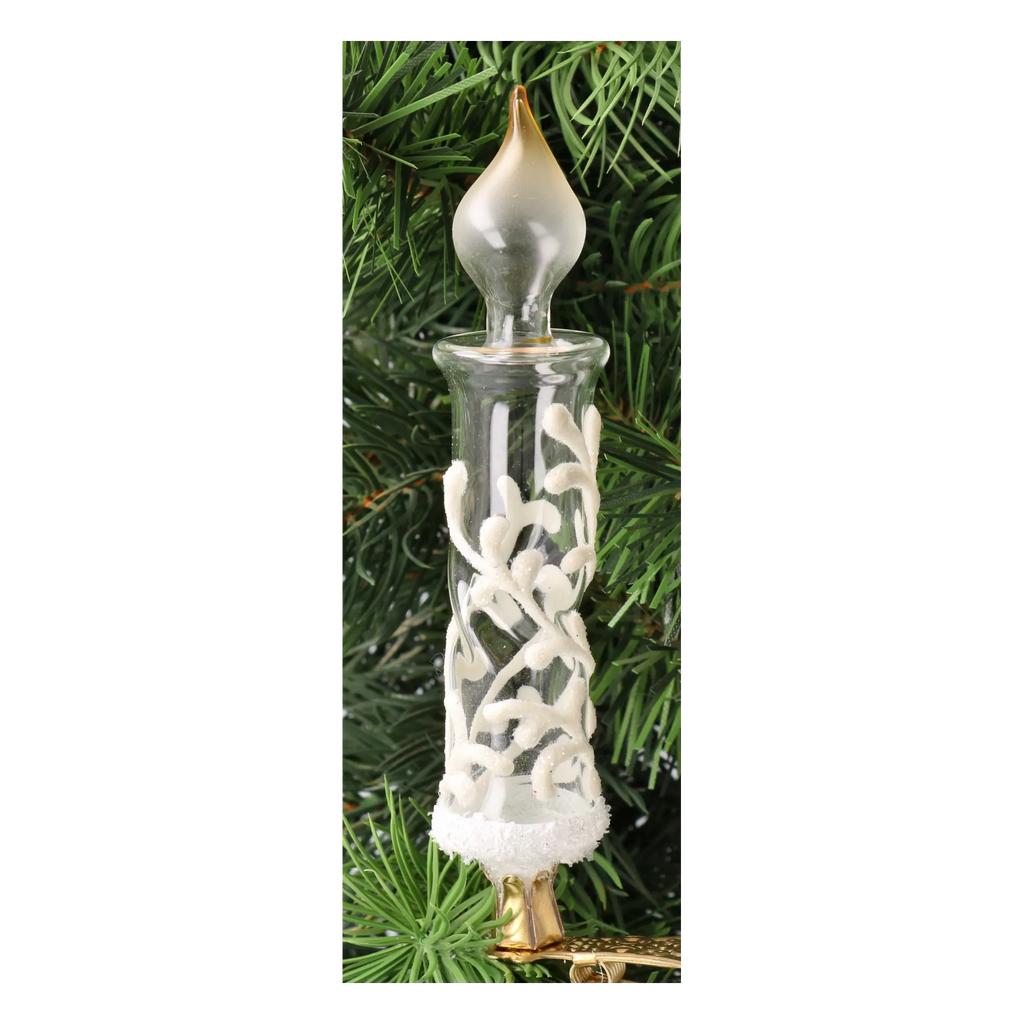 Glacial Breath | Hand-Painted Glass Ornament | Blubom 2025-011