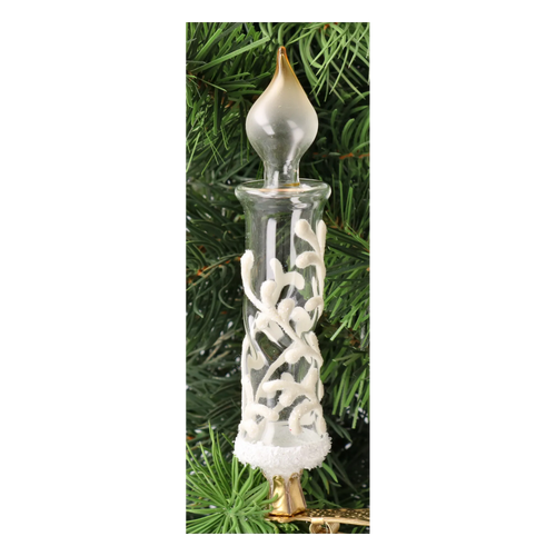 Glacial Breath | Hand-Painted Glass Ornament | Blubom 2025-011