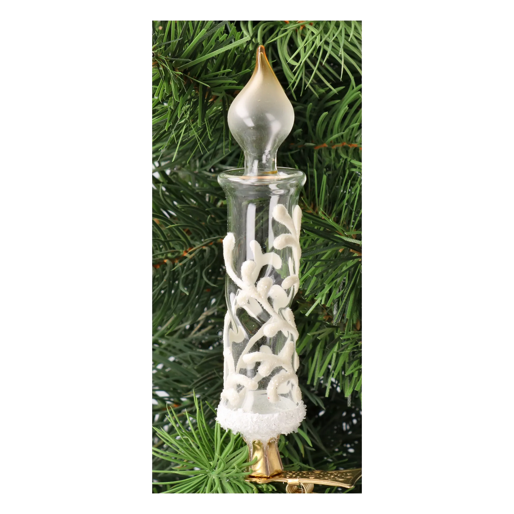 Glacial Breath | Hand-Painted Glass Ornament | Blubom 2025-011