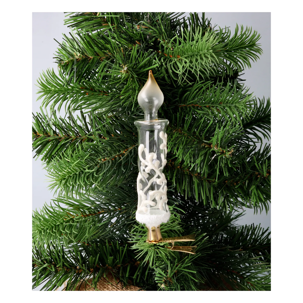 Glacial Breath | Hand-Painted Glass Ornament | Blubom 2025-011