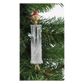 Load image into Gallery viewer, Frosted Crimson Flame Candle Premium christmas glass ornament 2025-015
