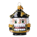 Załaduj obraz do przeglądarki galerii, Enchanted Nutcracker. Handmade Glass Christmas ornament. 2025-023
