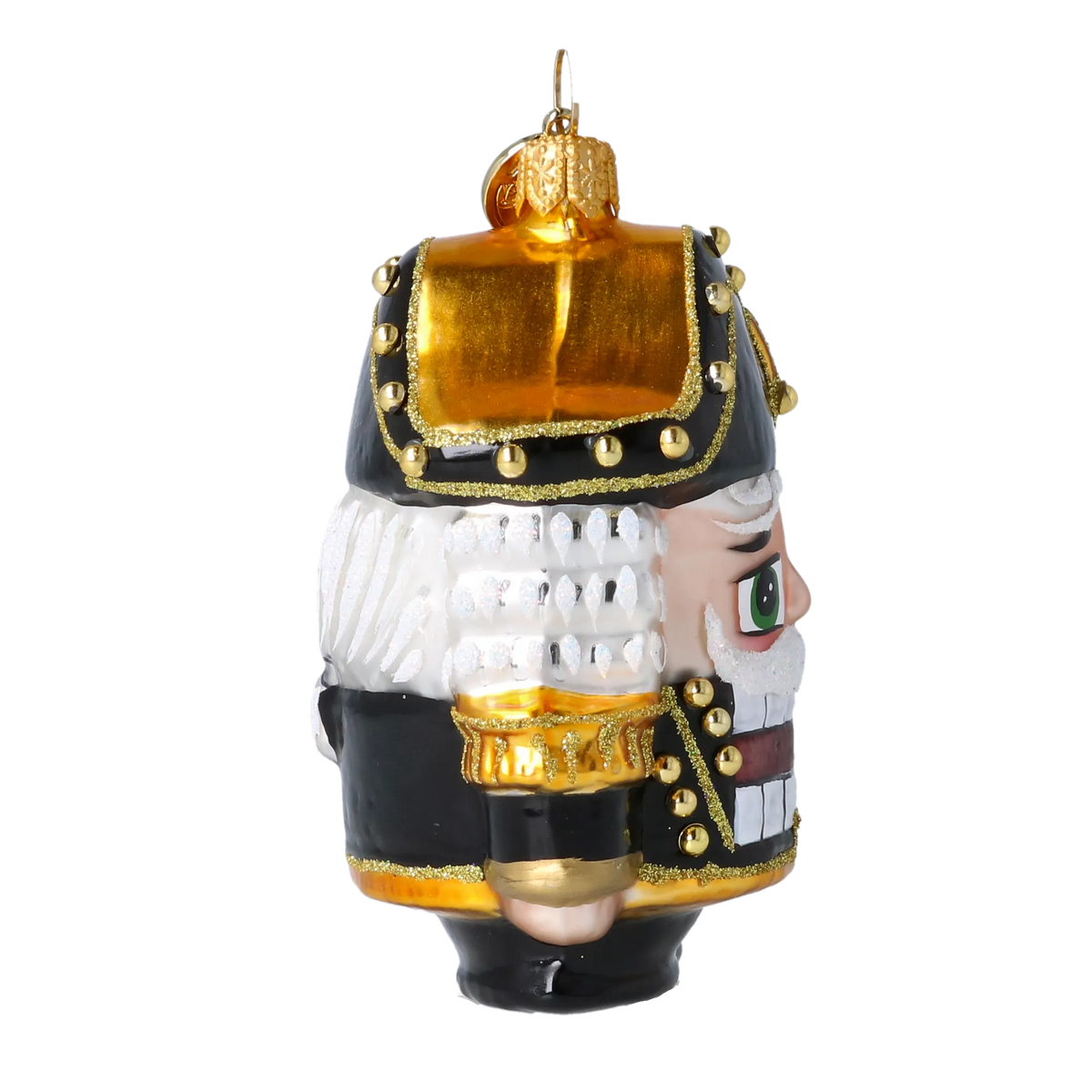 Gallant Midnight Guard | Hand-Painted Glass Ornament | Blubom 2025-023