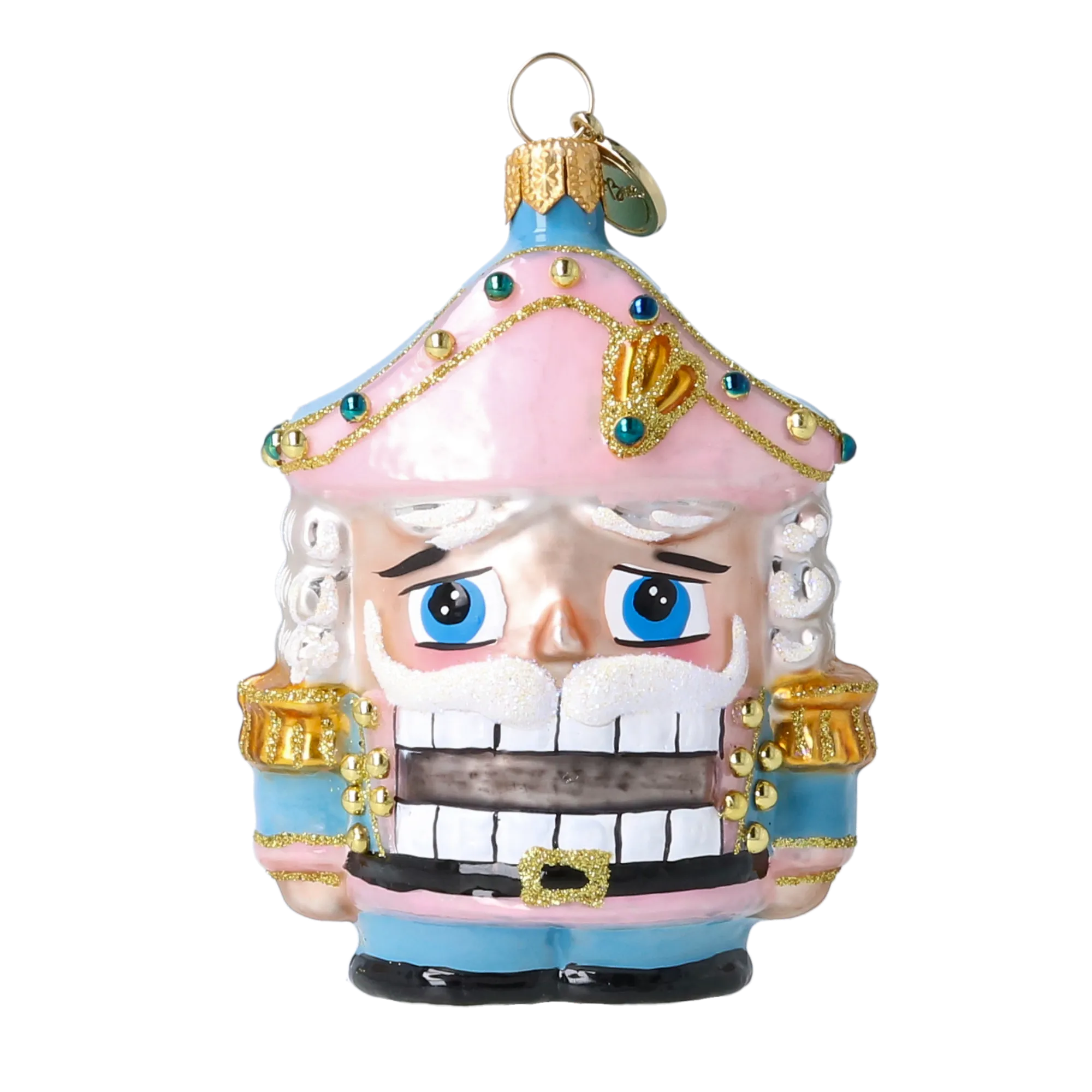 Nutcracker in Pastel Colors - Hand Painted Ornament 2025-024