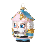 Gallant Blush Sentry | Hand-Painted Glass Ornament | Blubom 2025-024