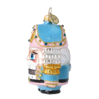 Gallant Blush Sentry | Hand-Painted Glass Ornament | Blubom 2025-024