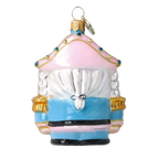Gallant Blush Sentry | Hand-Painted Glass Ornament | Blubom 2025-024
