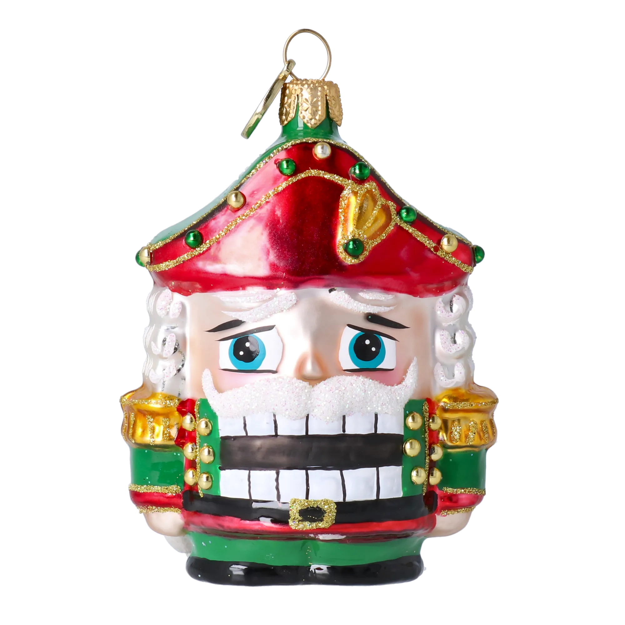 Fairy Grandpa. Handmade Glass Christmas ornament. 2025-025