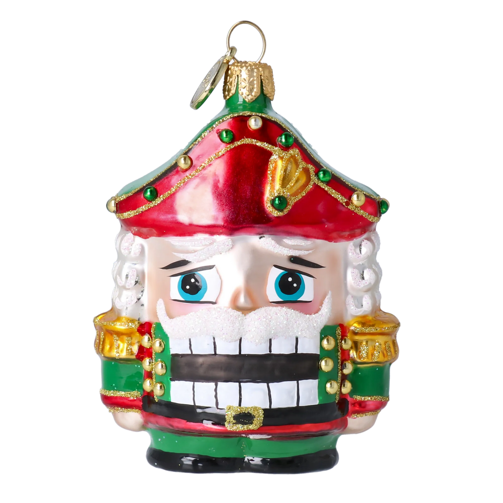 Solemn Sentry | Hand-Painted Glass Ornament | Blubom 2025-025