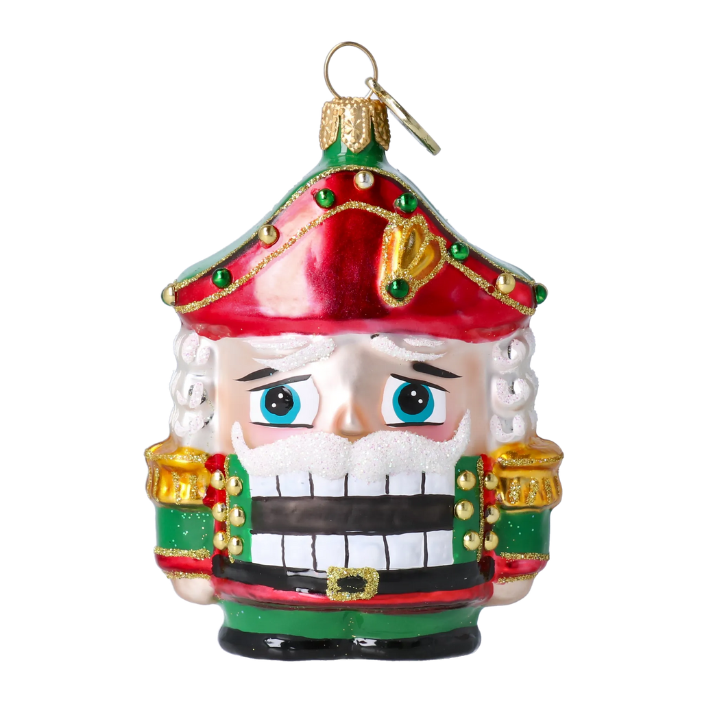 Solemn Sentry | Hand-Painted Glass Ornament | Blubom 2025-025