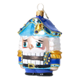 Load image into Gallery viewer, Blue Nutcracker - Handmade Glass Christmas Ornament. 2025-026
