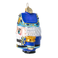 Load image into Gallery viewer, Blue Nutcracker - Handmade Glass Christmas Ornament. 2025-026
