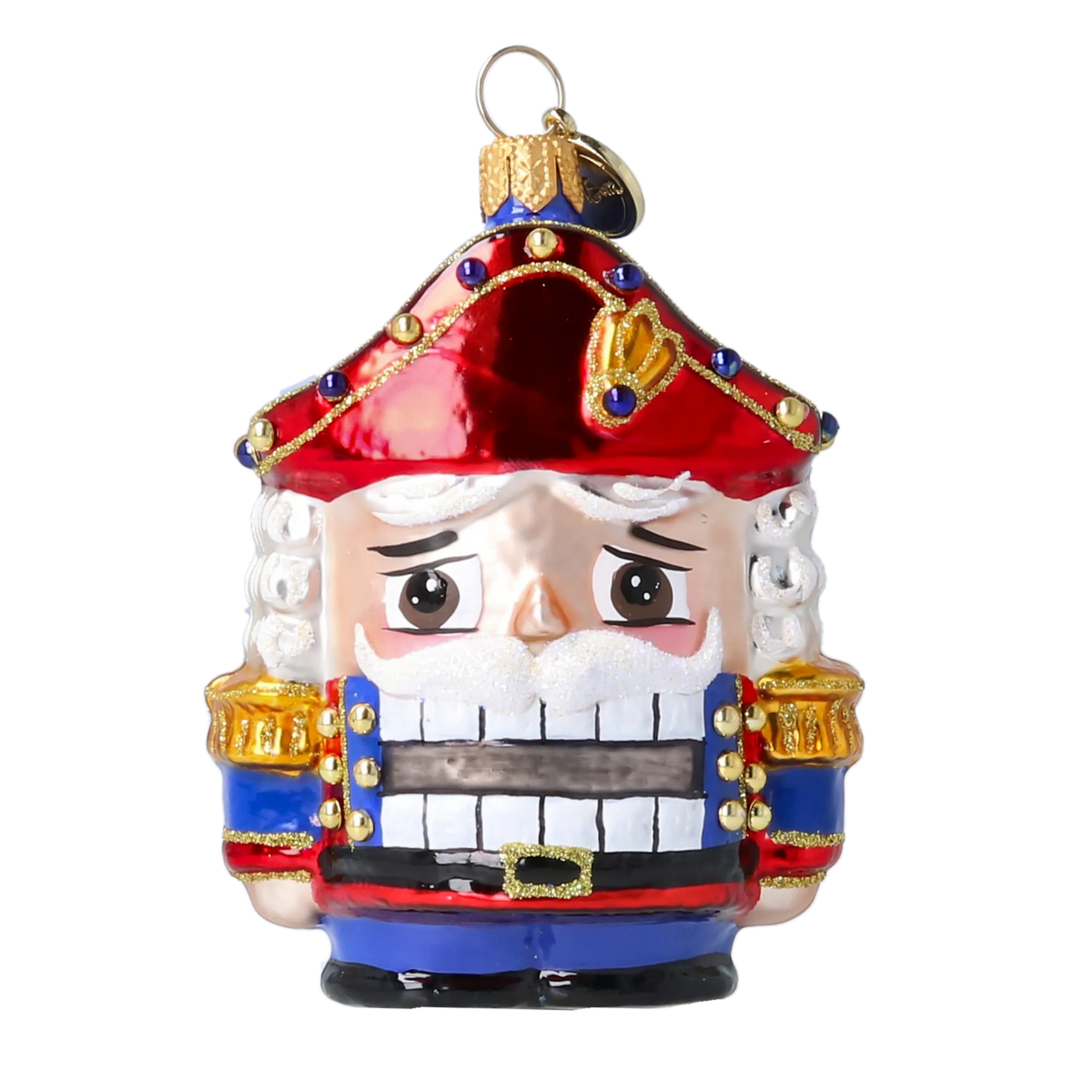 Steadfast Sentinel | Hand-Painted Glass Ornament | Blubom 2025-027