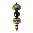 Załaduj obraz do przeglądarki galerii, Jewel of the Night - Drop. Handmade Glass Christmas ornament. 2025-028
