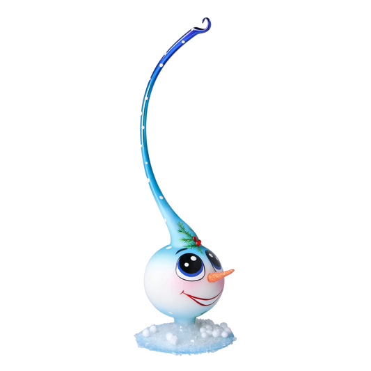 Snowy Snowman Stand  glass hand-painted glass christmas ornaments 2025-030