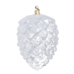 Grand Pinecone in Clear Snow