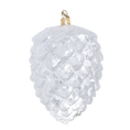 Załaduj obraz do przeglądarki galerii, Ice Crystal Cone Ornament Handmade Glass Christmas ornament 2025-031

