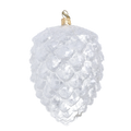 Arctic Peak Silence | Hand-Painted Glass Ornament | Blubom 2025-031