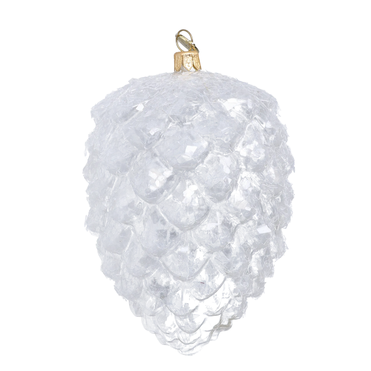 Arctic Peak Silence | Hand-Painted Glass Ornament | Blubom 2025-031