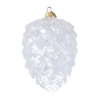 Arctic Peak Silence | Hand-Painted Glass Ornament | Blubom 2025-031