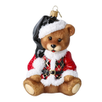 Gentle Midnight Companion | Hand-Painted Glass Ornament | Blubom 2025-032