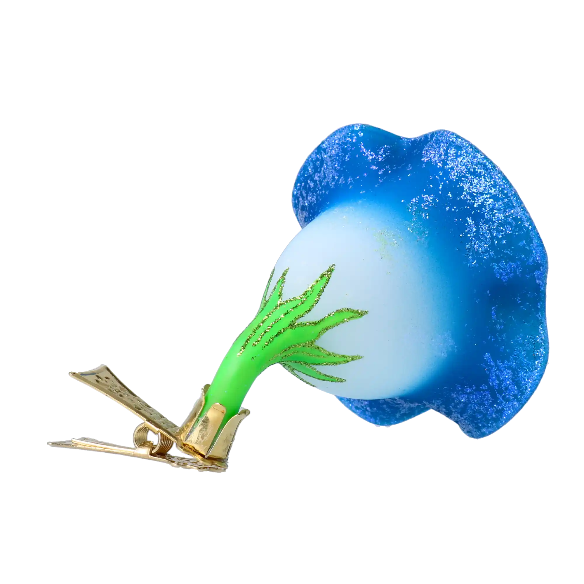 Niebieski Powój bombka kwiat szklana ozdoba kwiatek