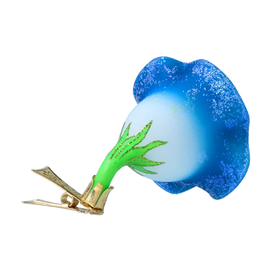 Niebieski Powój bombka kwiat szklana ozdoba kwiatek