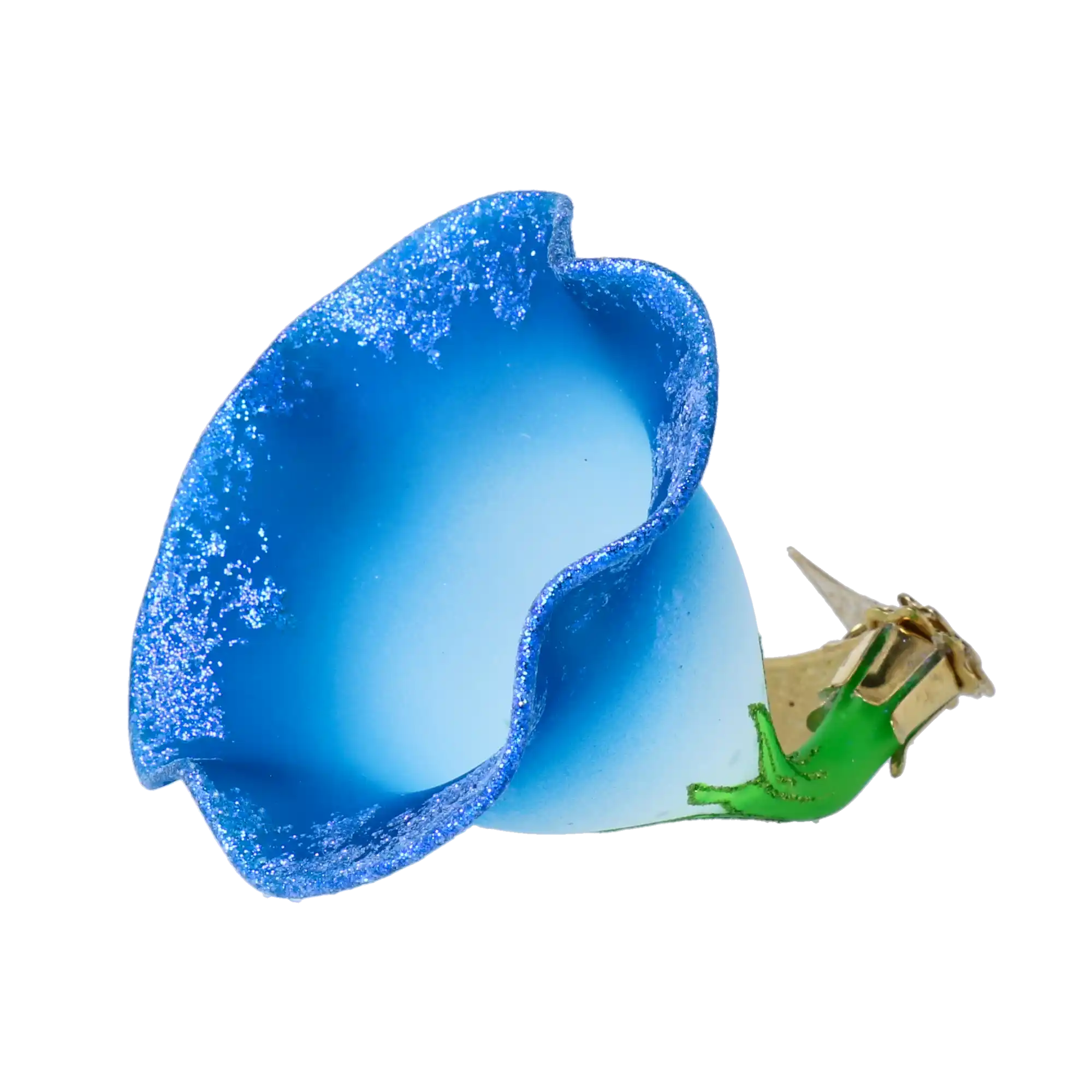 Niebieski Powój bombka kwiat szklana ozdoba kwiatek