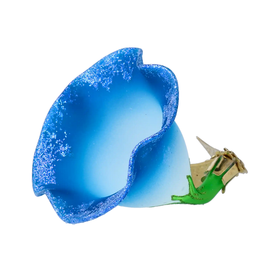 Niebieski Powój bombka kwiat szklana ozdoba kwiatek