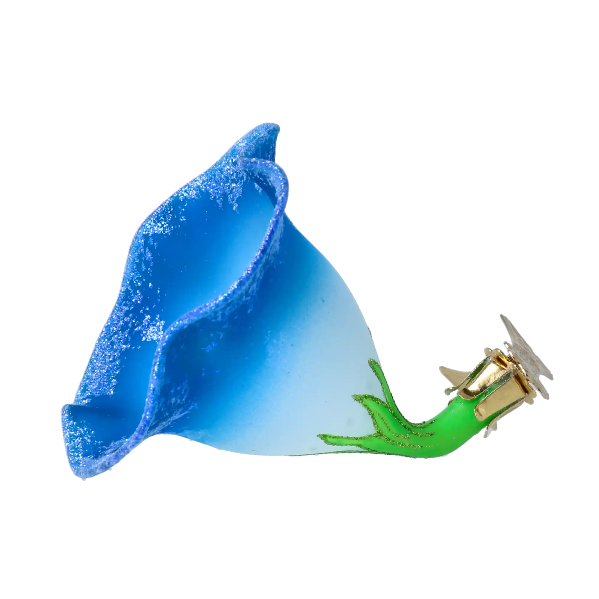 Niebieski Powój bombka kwiat szklana ozdoba kwiatek