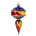 Załaduj obraz do przeglądarki galerii, Cobalt Revelry Pulse | Hand-Painted Glass Ornament | Blubom 2025-038
