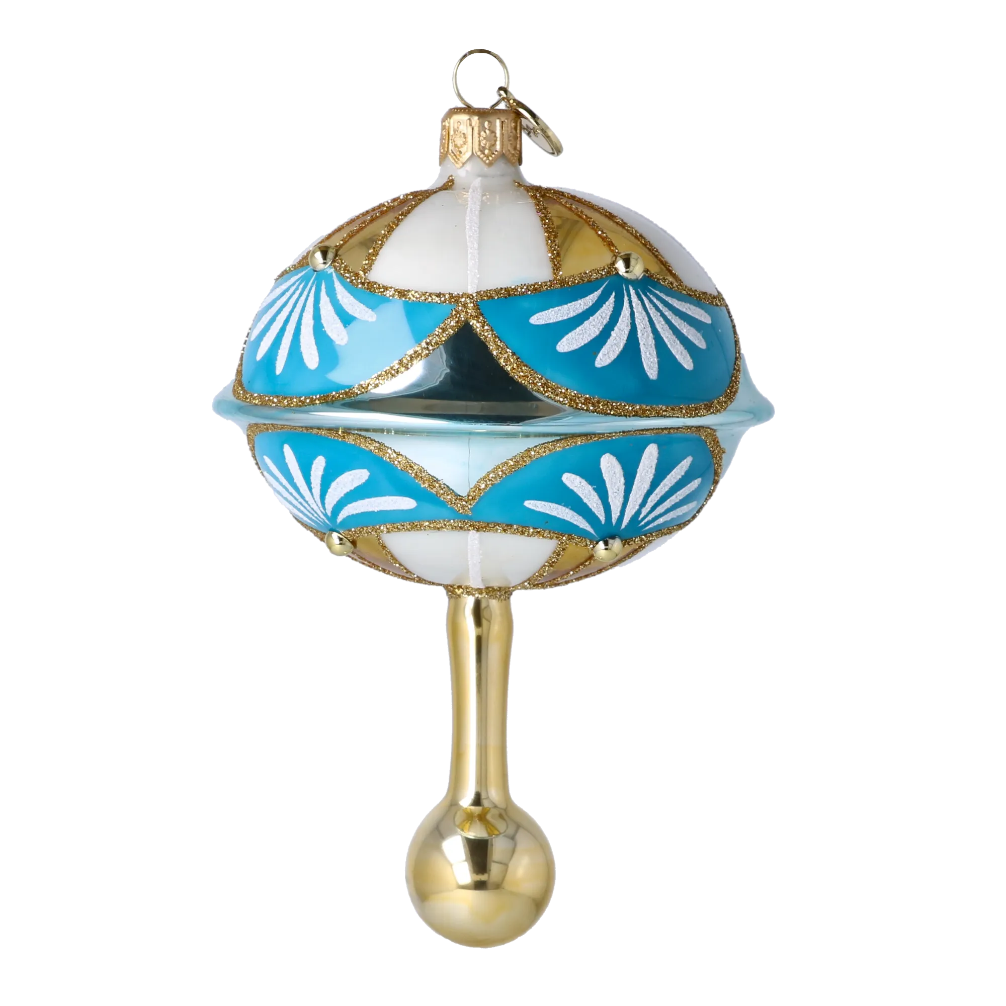Drop Blue Ice Crystal Star Handmade Glass Christmas ornament 2025-046