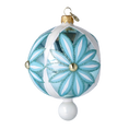Load image into Gallery viewer, Winter Sunflower Handmade Glass Christmas ornament 2025-048
