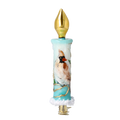 Gilded Winter Vigil | Hand-Painted Glass Ornament | Blubom 2025-050