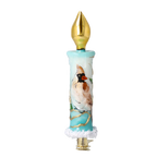 Gilded Winter Vigil | Hand-Painted Glass Ornament | Blubom 2025-050